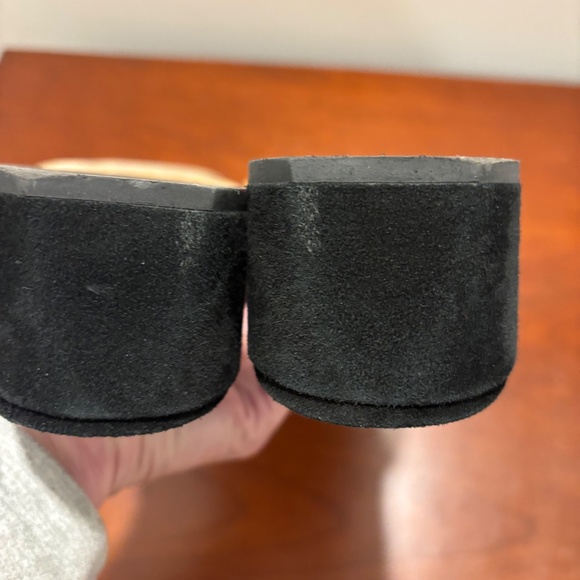 Vince Rachelle 2 Suede Block Heel Slide Sandals Black Size 7.5 - Picture 9 of 10